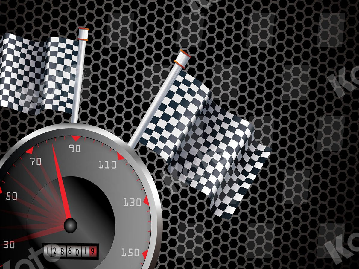 Kate Speedometer Racing Sport Backdrop for Photography - Kate Backdrop AU