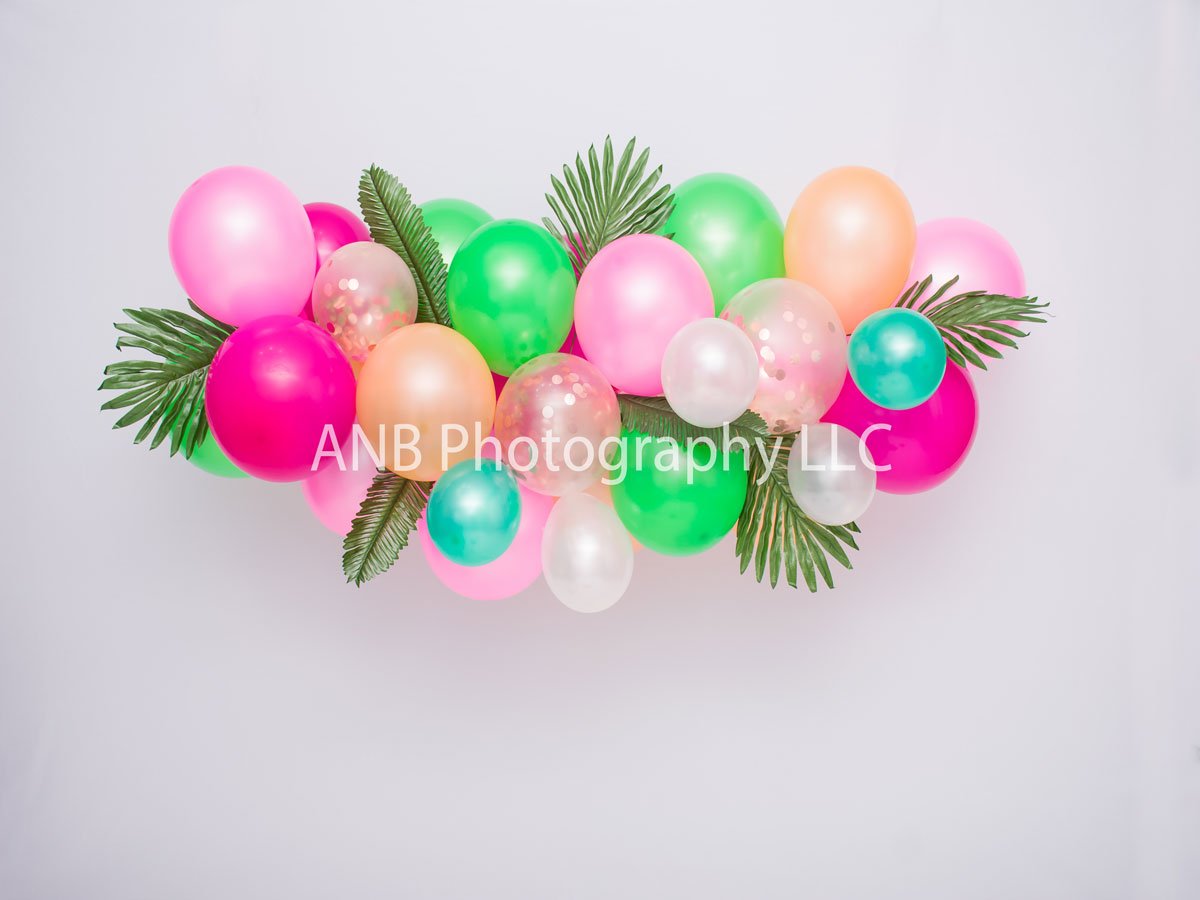 Kate Summer Backdrop Balloons Moana Designed By Alisha Byrem - Kate Backdrop AU