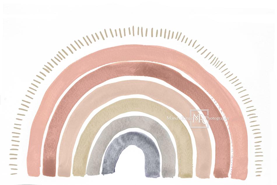 Kate Boho Rainbow Backdrop Designed by Mandy Ringe Photography - Kate Backdrop AU