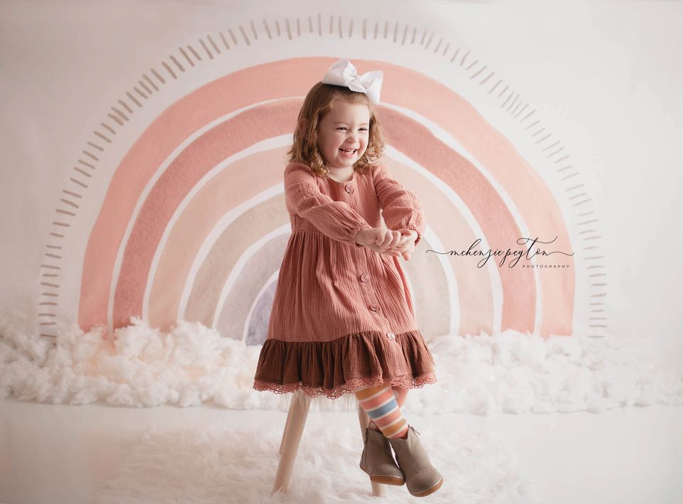Kate Boho Rainbow Backdrop Designed by Mandy Ringe Photography - Kate Backdrop AU