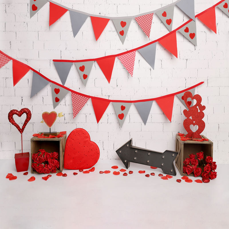 Kate Valentine's Day Party Backdrop Designed by Melissa King - Kate Backdrop AU