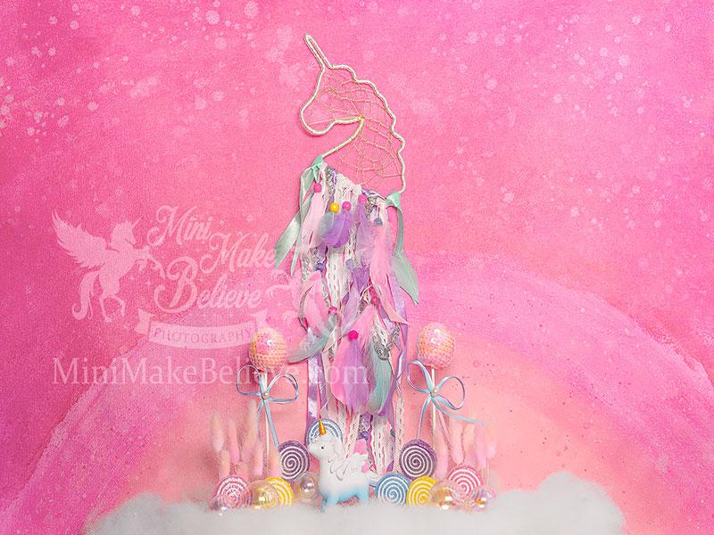 Kate Cake Smash Unicorn Backdrop Designed by Mini MakeBelieve