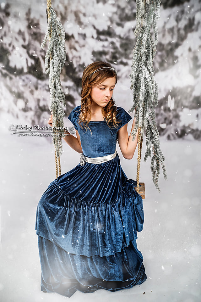 Kate Winter Forest Snow Backdrop Designed by Arica Kirby - Kate Backdrop AU