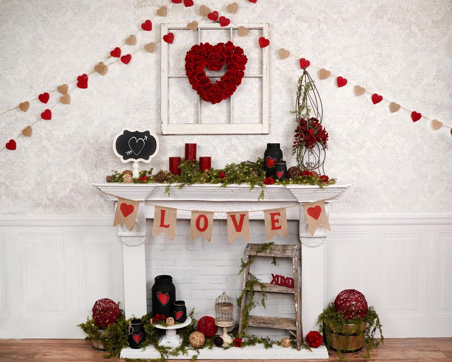 Kate Valentine's Day Love Backdrop Designed by Arica Kirby