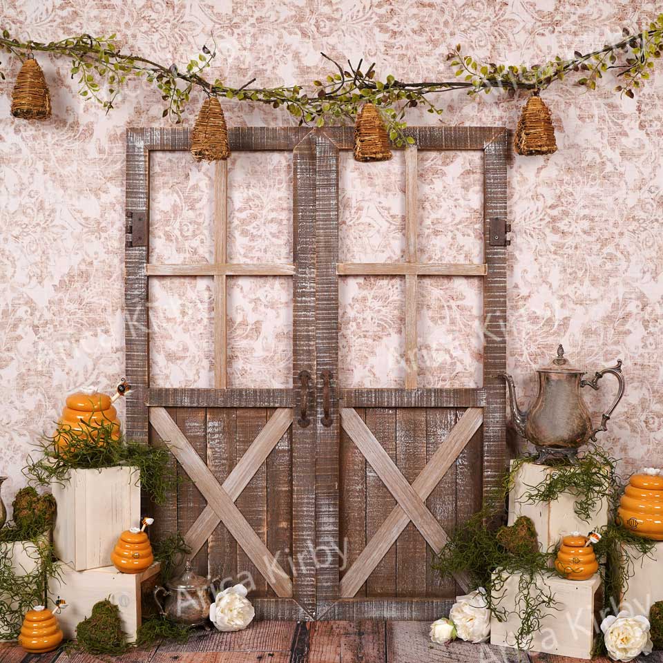 Kate Cake Smash Bee Mine Backdrop Designed by Arica Kirby - Kate Backdrop AU