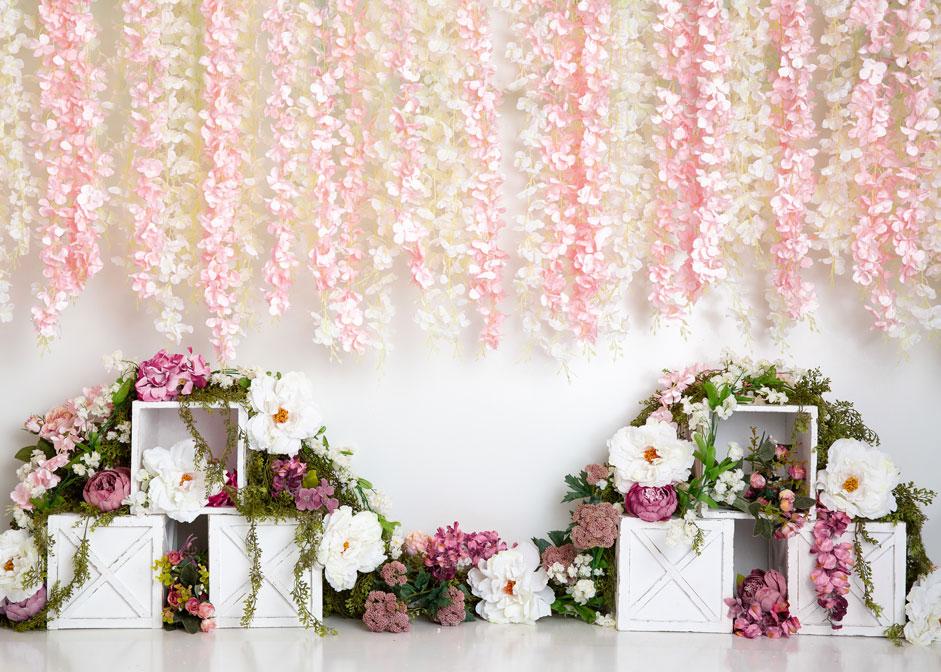 Kate Spring Florals Flower Wall Wedding Backdrop Designed By Megan Leigh Photography