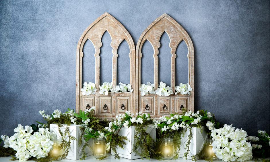 Kate Spring White Flowers Door Blue Backdrop Designed By Megan Leigh Photography - Kate Backdrop AU