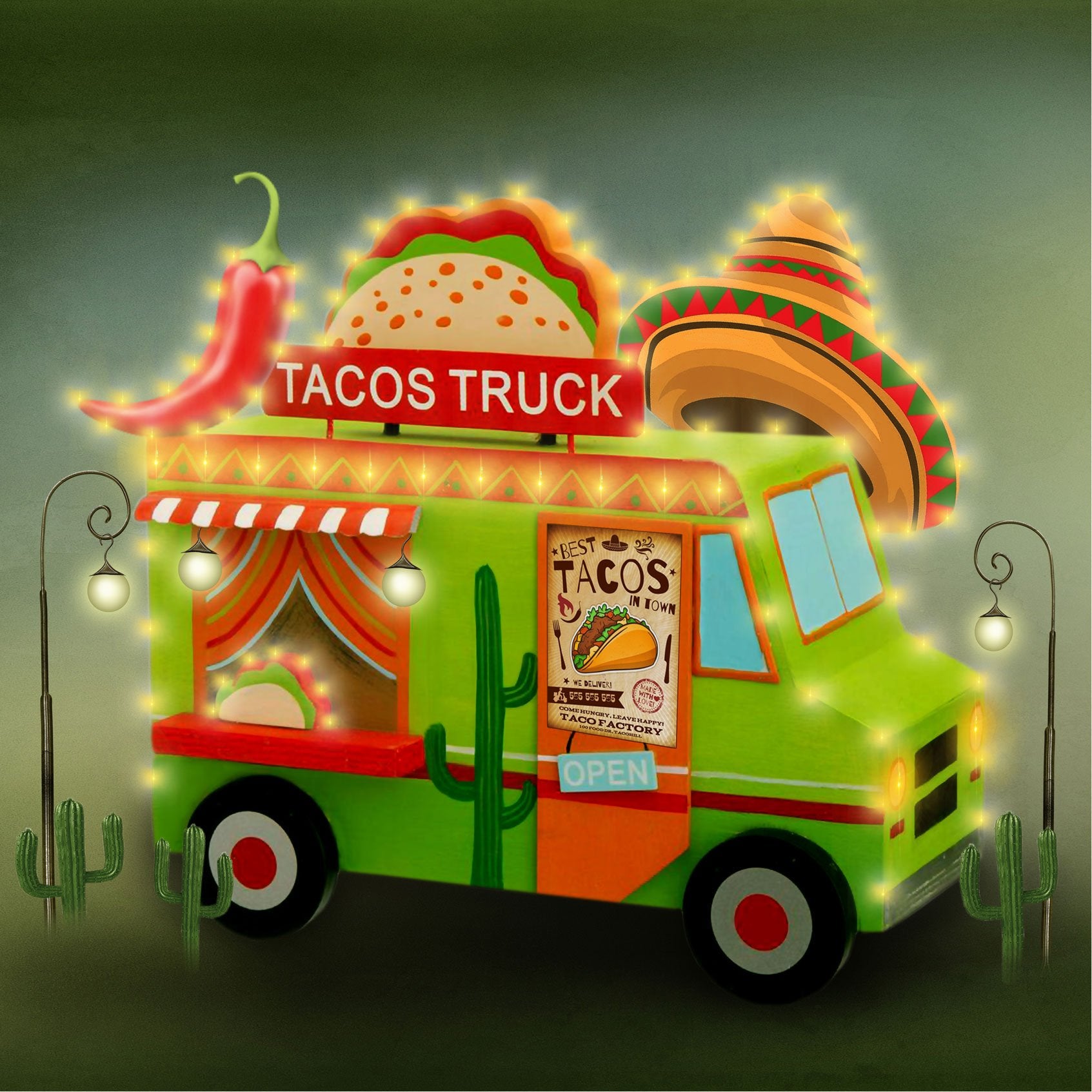 Kate Cake Smash Tacos Truck Chef Backdrop Designed by Rosabell Photography - Kate Backdrop AU