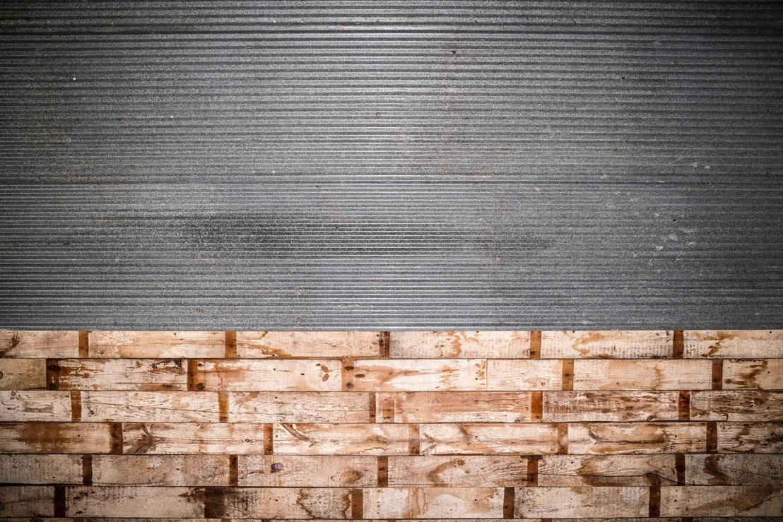 Kate Tin and Wood Warehouse Backdrop Designed by Arica Kirby - Kate Backdrop AU