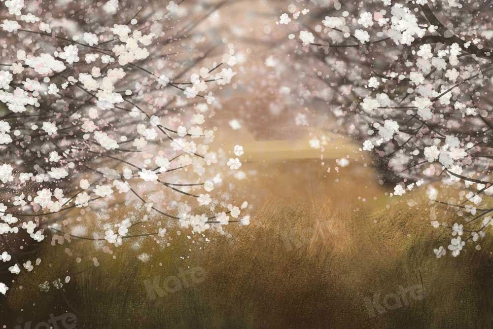 Kate Spring Ewha Flowers Garden Backdrop for Photography