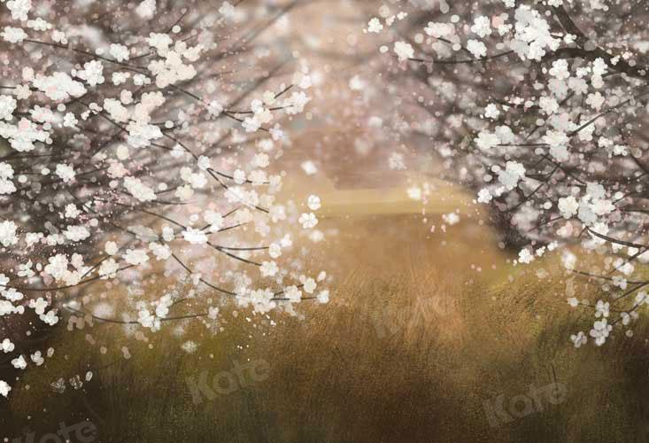 Kate Spring Ewha Flowers Garden Backdrop for Photography