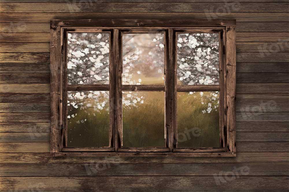 Kate Spring Wood Window Ewha Scene Backdrop Designed By JFCC