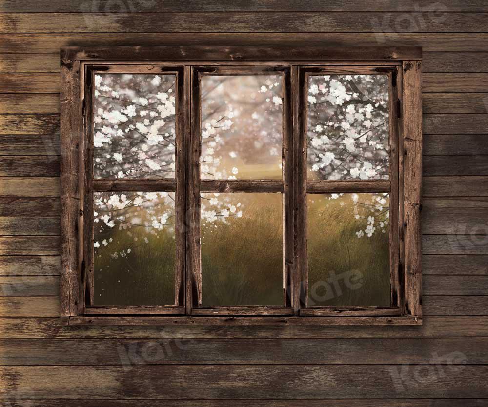 Kate Spring Wood Window Ewha Scene Backdrop Designed By JFCC - Kate Backdrop AU
