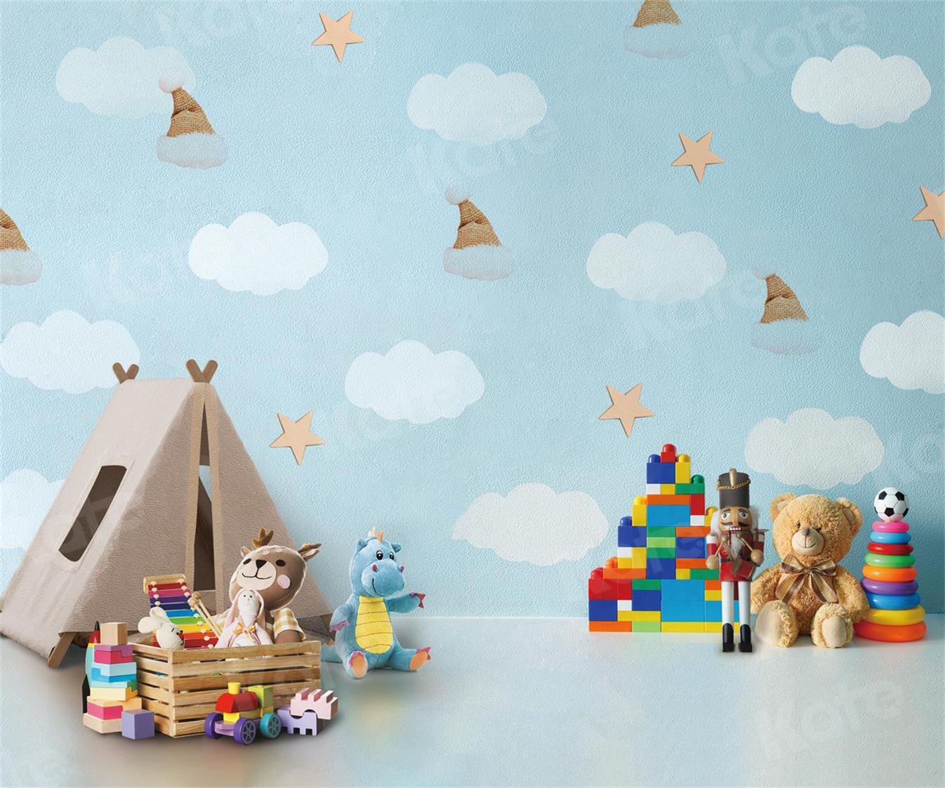Kate Tent Children's Toy Room Backdrop for Photography