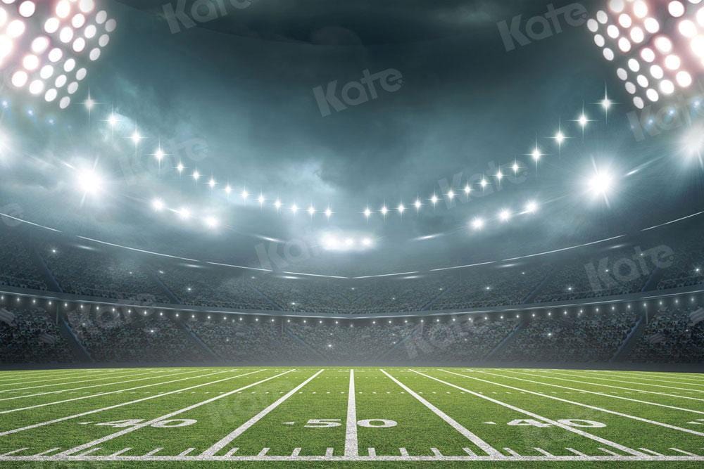 Kate Football Field Night Lights Sport Backdrop for Photography - Kate Backdrop AU