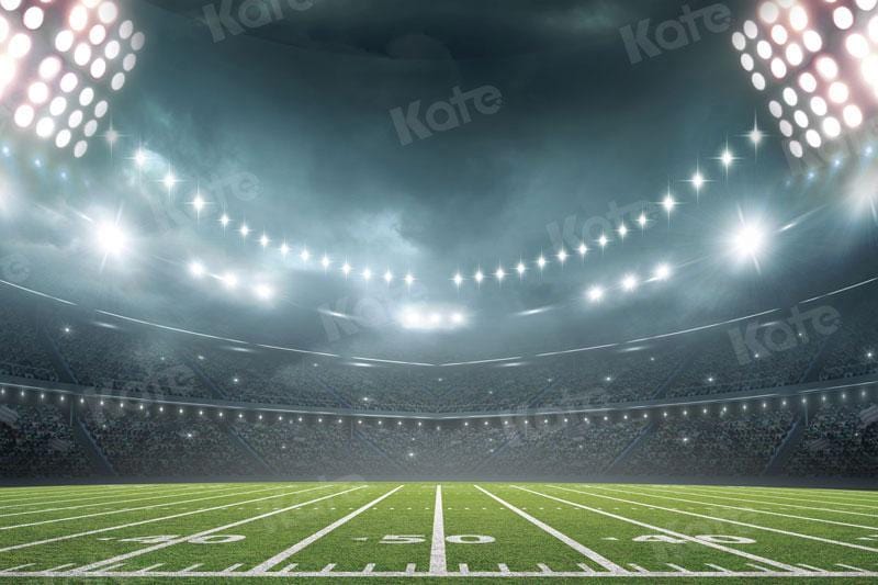Kate Football Field Night Lights Sport Backdrop for Photography - Kate Backdrop AU