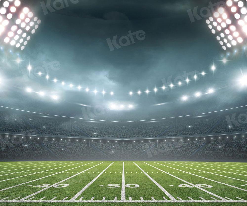 Kate Football Field Night Lights Sport Backdrop for Photography - Kate Backdrop AU