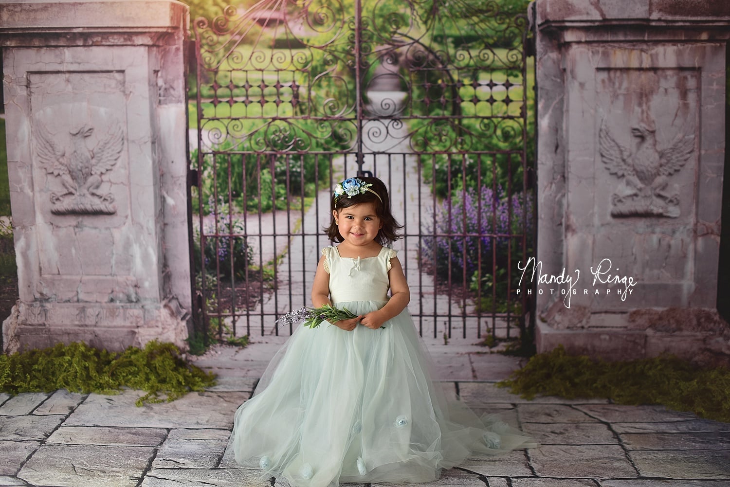 Kate Summer Wedding  Garden Gate Backdrop Designed by Mandy Ringe Photography