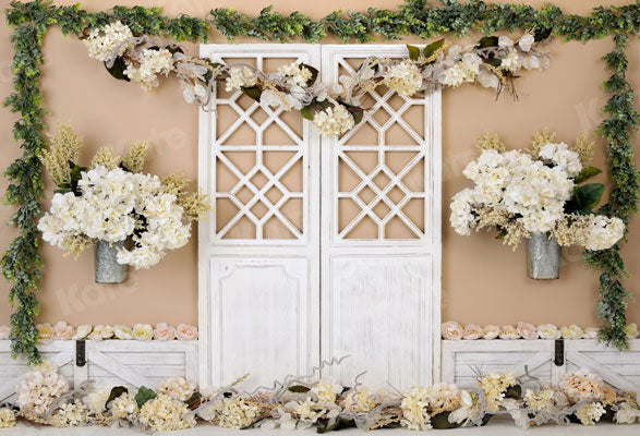 Kate Cake Smash Flower Barn Door Backdrop for Photography - Kate Backdrop AU