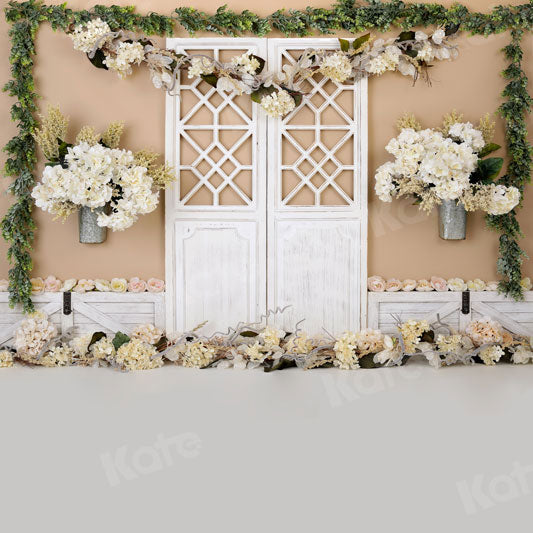 Kate Cake Smash Flower Barn Door Backdrop for Photography - Kate Backdrop AU