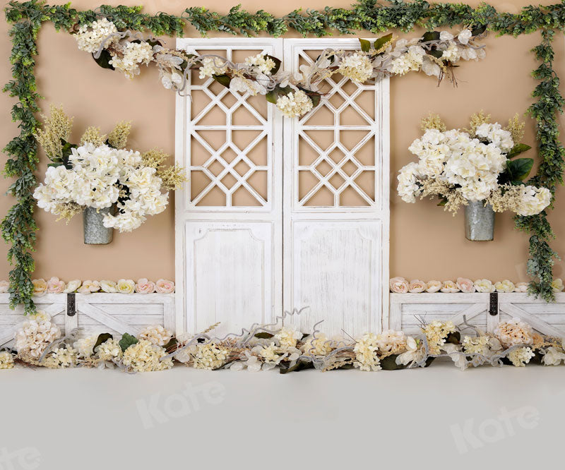 Kate Cake Smash Flower Barn Door Backdrop for Photography - Kate Backdrop AU