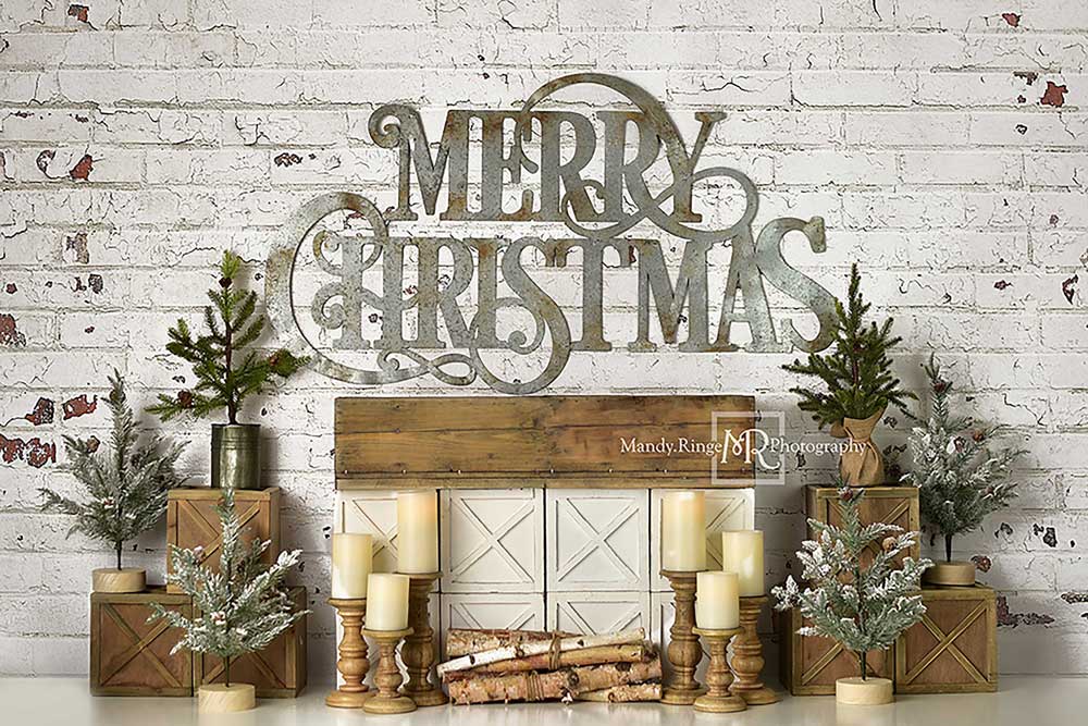 Kate Merry Farmhouse Christmas Backdrop Designed By Mandy Ringe Photography