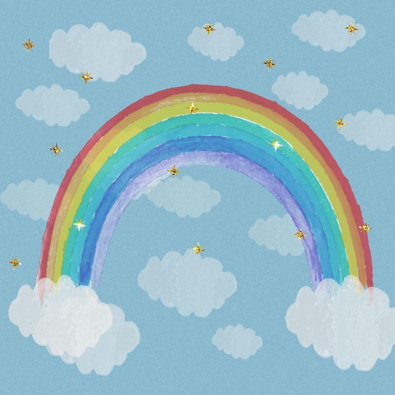 Kate Rainbow clouds and dreams Backdrop Children - Kate Backdrop AU