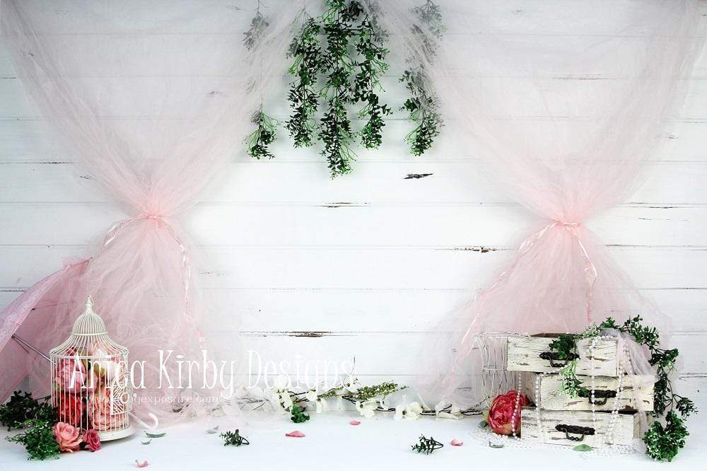 Kate Garden Party in Pink Backdrop designed by Arica Kirby
