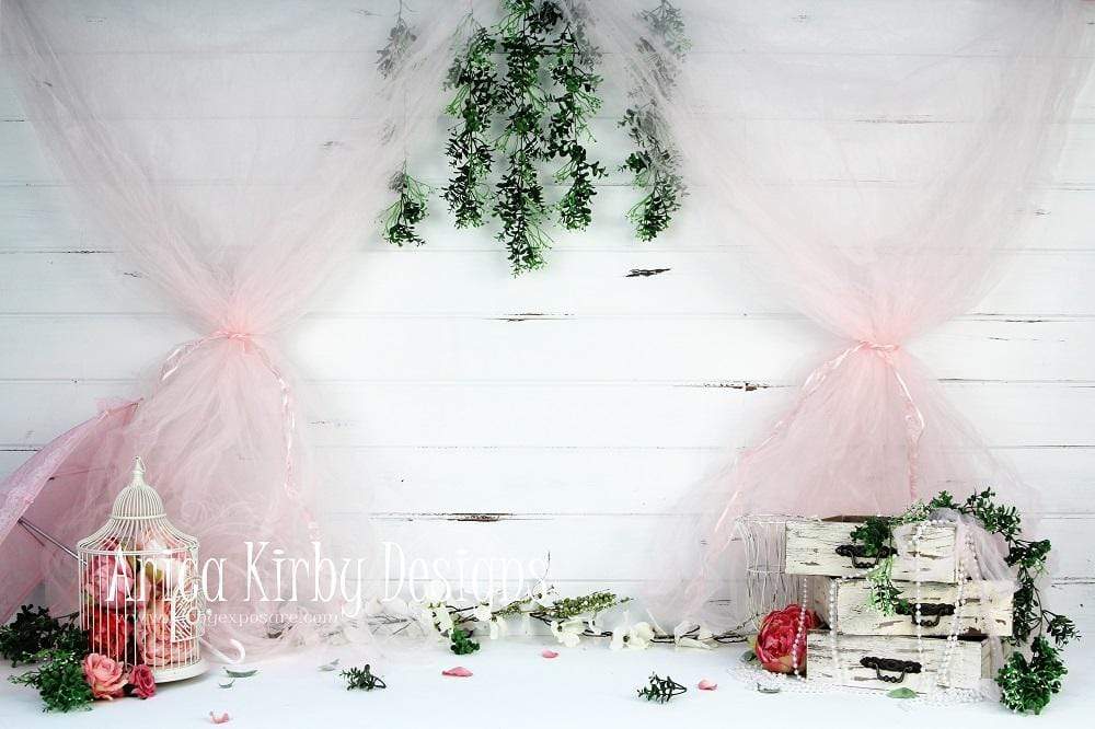 Kate Garden Party in Pink Backdrop designed by Arica Kirby - Kate Backdrop AU