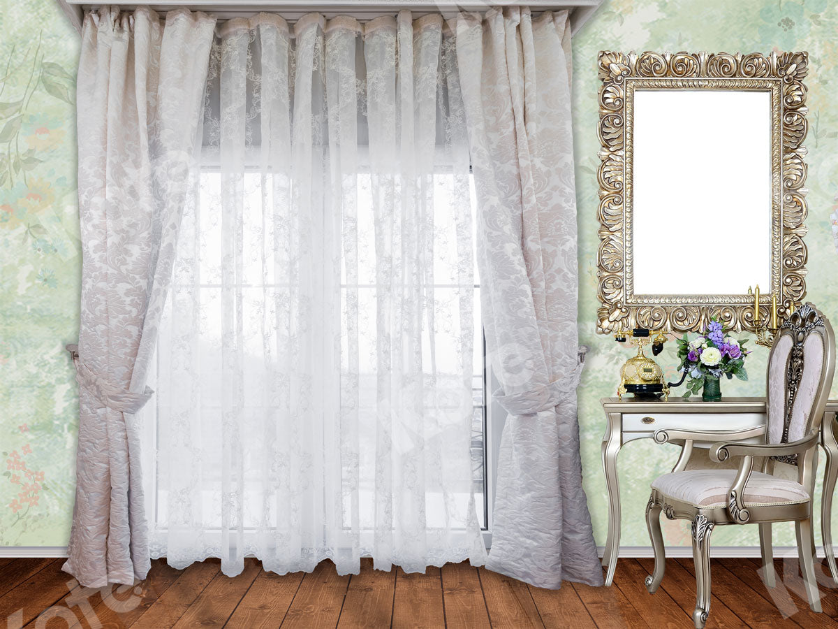 Kate Window Backdrops Boudoir Photography with Curtain Designed by Ava Lee