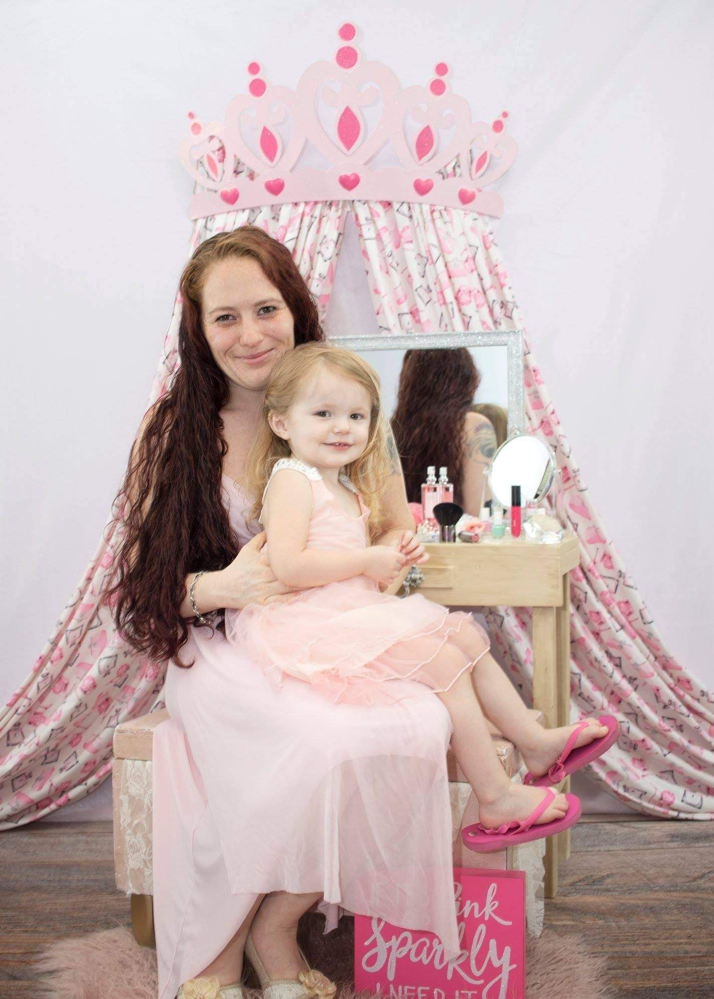 Kate Princess Pink Rose for Children Backdrop Designed by Leann West