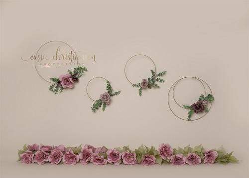 Kate Art Color Garland Rose Floral Backdrop for Photography Designed by Cassie Christiansen Photography