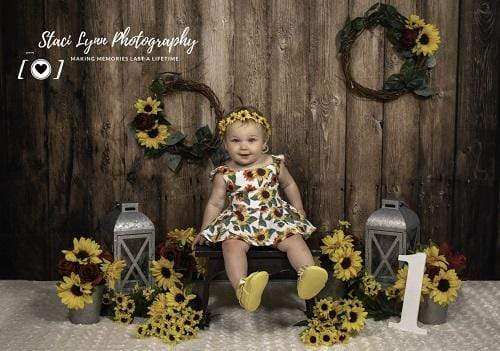 Kate Sunflowers Lanterns Backdrop for Photography Designed By Stacilynnphotography - Kate Backdrop AU