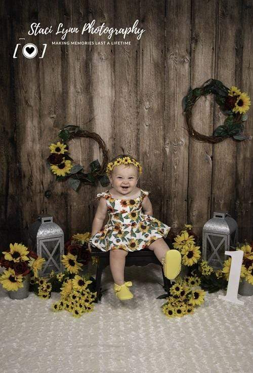 Kate Sunflowers Lanterns Backdrop for Photography Designed By Stacilynnphotography - Kate Backdrop AU