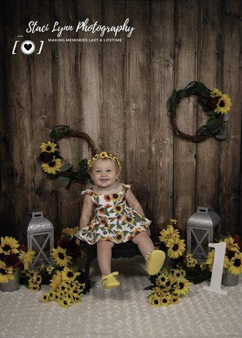 Kate Sunflowers Lanterns Backdrop for Photography Designed By Stacilynnphotography - Kate Backdrop AU