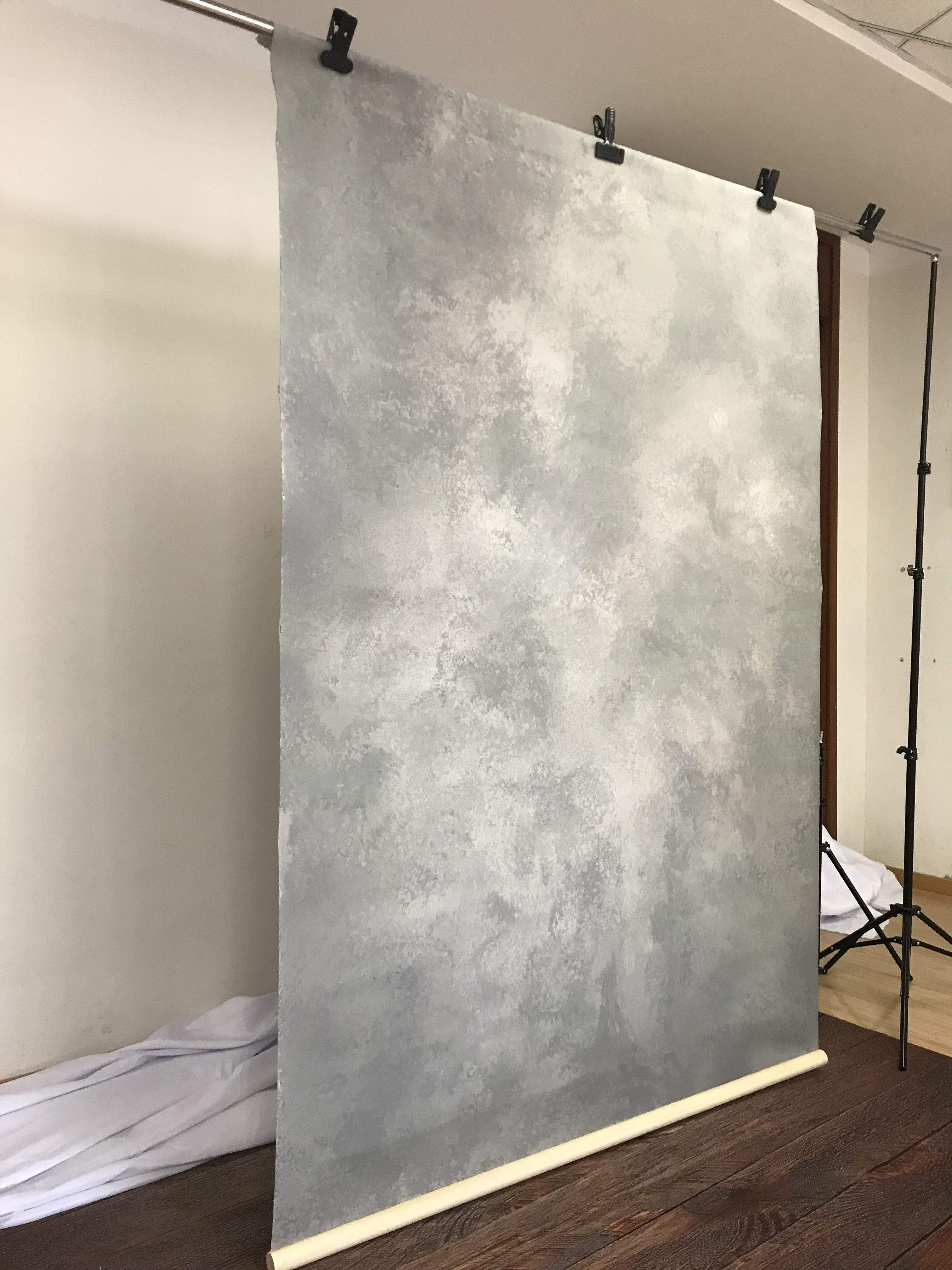 Kate Hand Painted Abstract Texture Cold Grey Backdrops