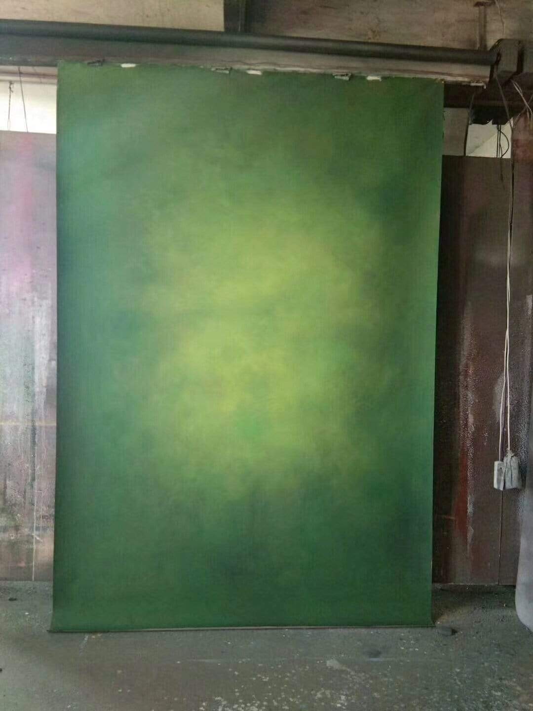 Kate Foggy Green Abstract Gradient Texture Spray Painted Backdrop