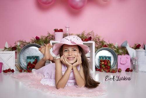 Kate Strawberry Fields Children Backdrop for Photography Designed By Erin Larkins