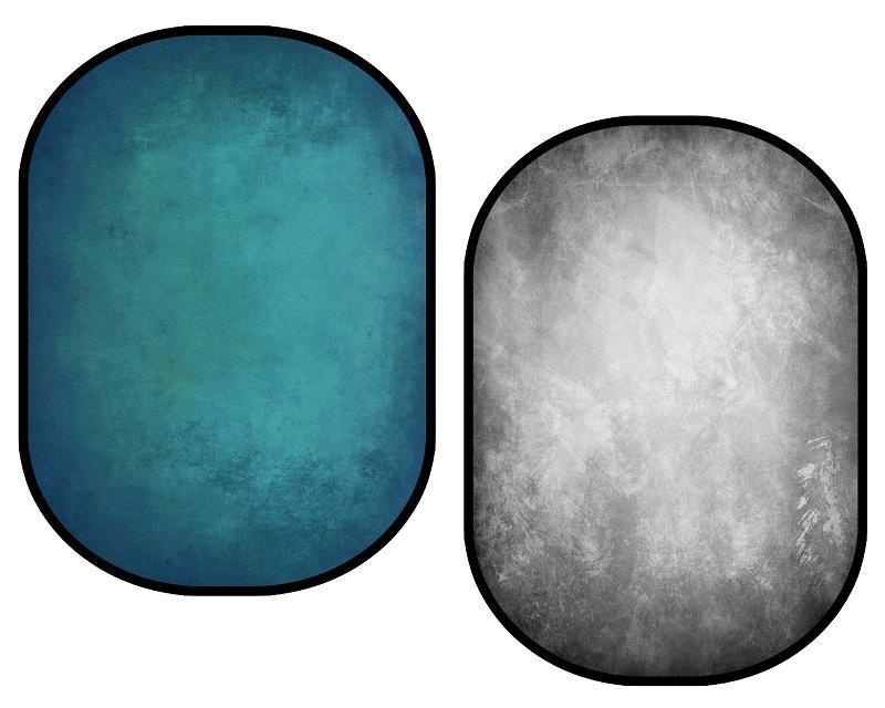 Kate Gray Abstract Texture/ Blue Green Abstract Texture Collapsible Backdrop Photography 5X6.5ft(1.5x2m) - katebackdrop AU
