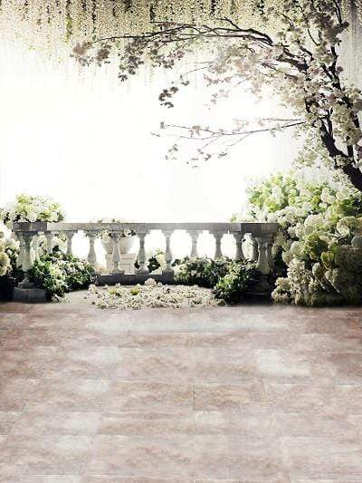 Katebackdrop£ºKate Easter Backdrop Weeding Photo Photography White Flowers Tree Outdoor