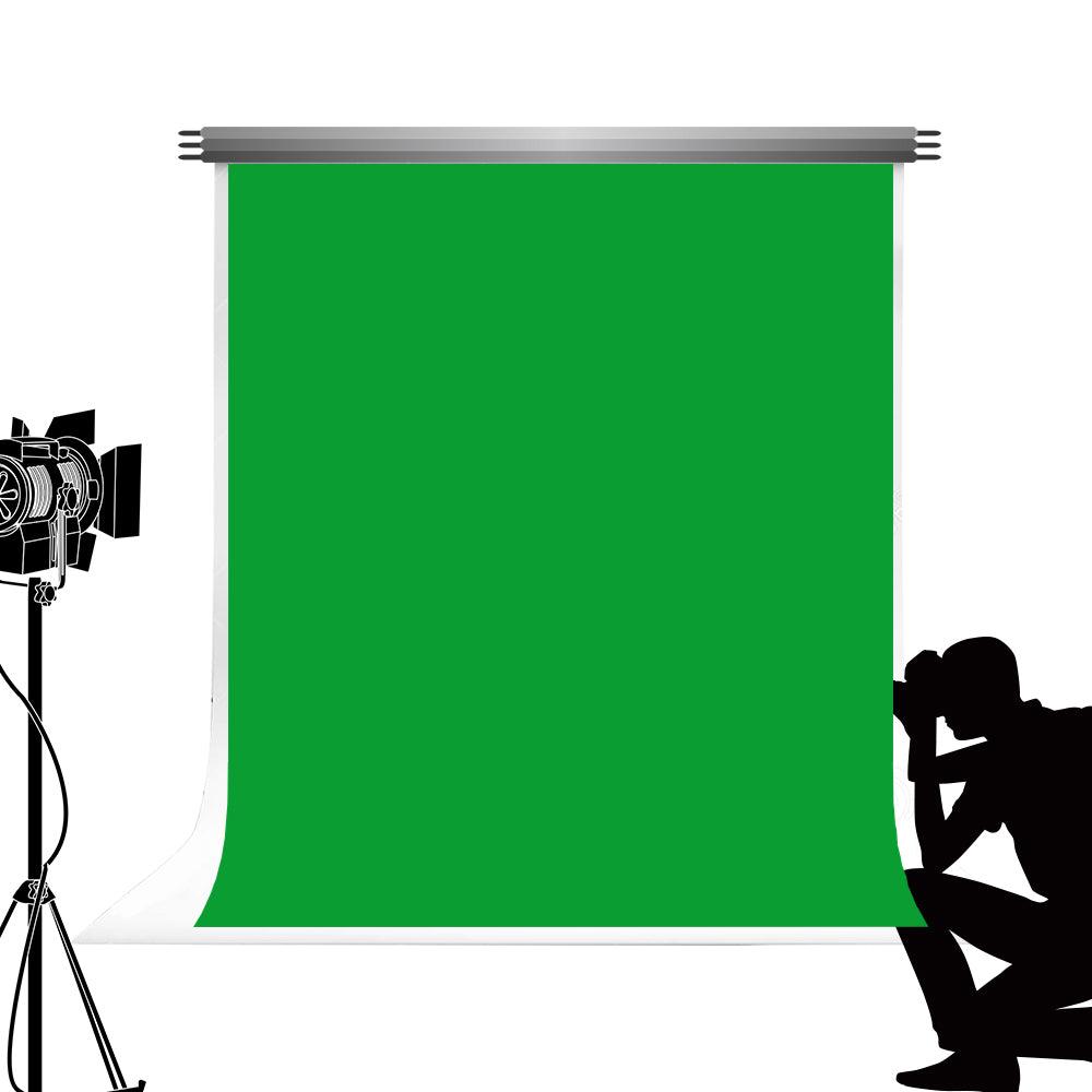 Kate Hunter Green Solid Cloth Photography Fabric Backdrop(Backdrop only, the stand is not included.)