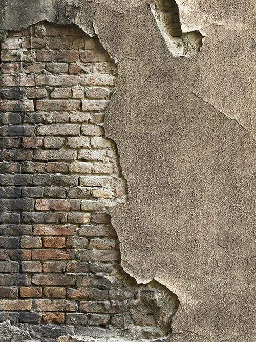 Kate Grey Damaged  Cement Brick Backdrop for Senior Photo