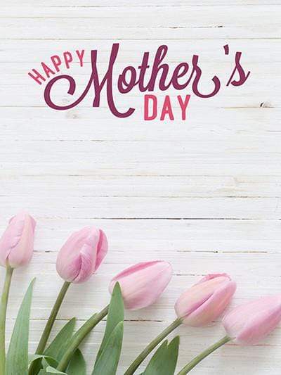 Katebackdrop£ºKate White Wooden Floral Background Happy Mother'S Day