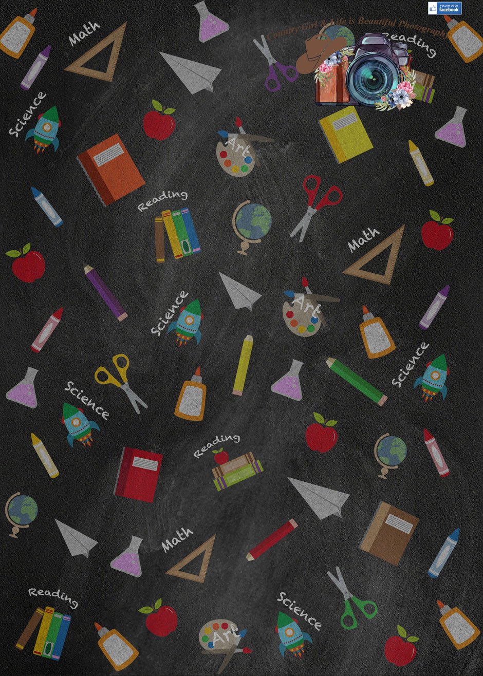 Kate Back to School Blackboard Courses Designed by Leann West - Kate Backdrop AU