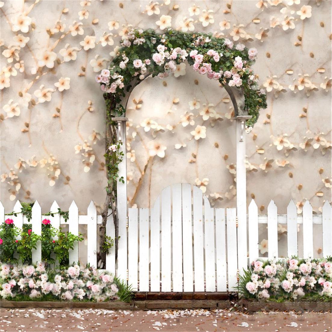 Kate Spring/mother's Day Flowers Arch Floral Wall Backdrop for Photography - Kate Backdrop AU
