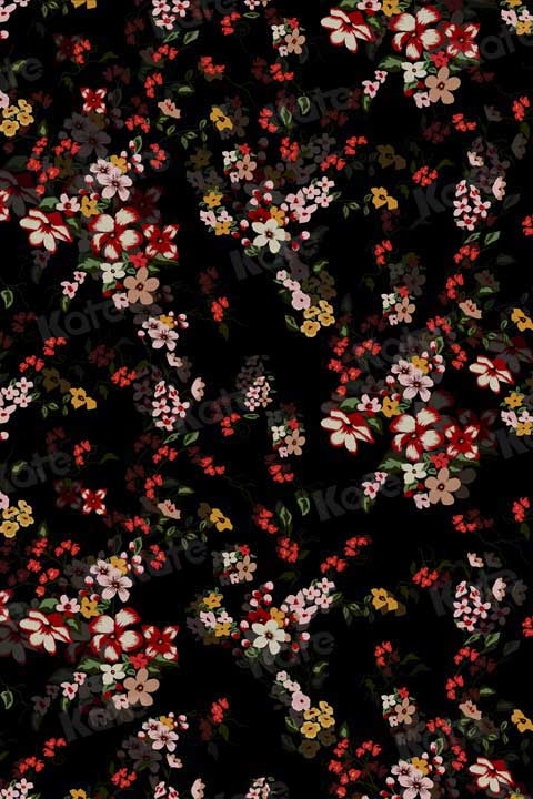 Kate Abstract Dark Floral Fine Art Backdrop for Photography