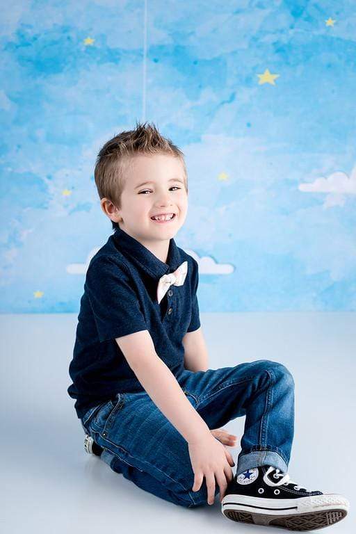 Kate Blue Sky and Clouds Children Backdrop for Photography Designed by Amanda Moffatt - Kate Backdrop AU