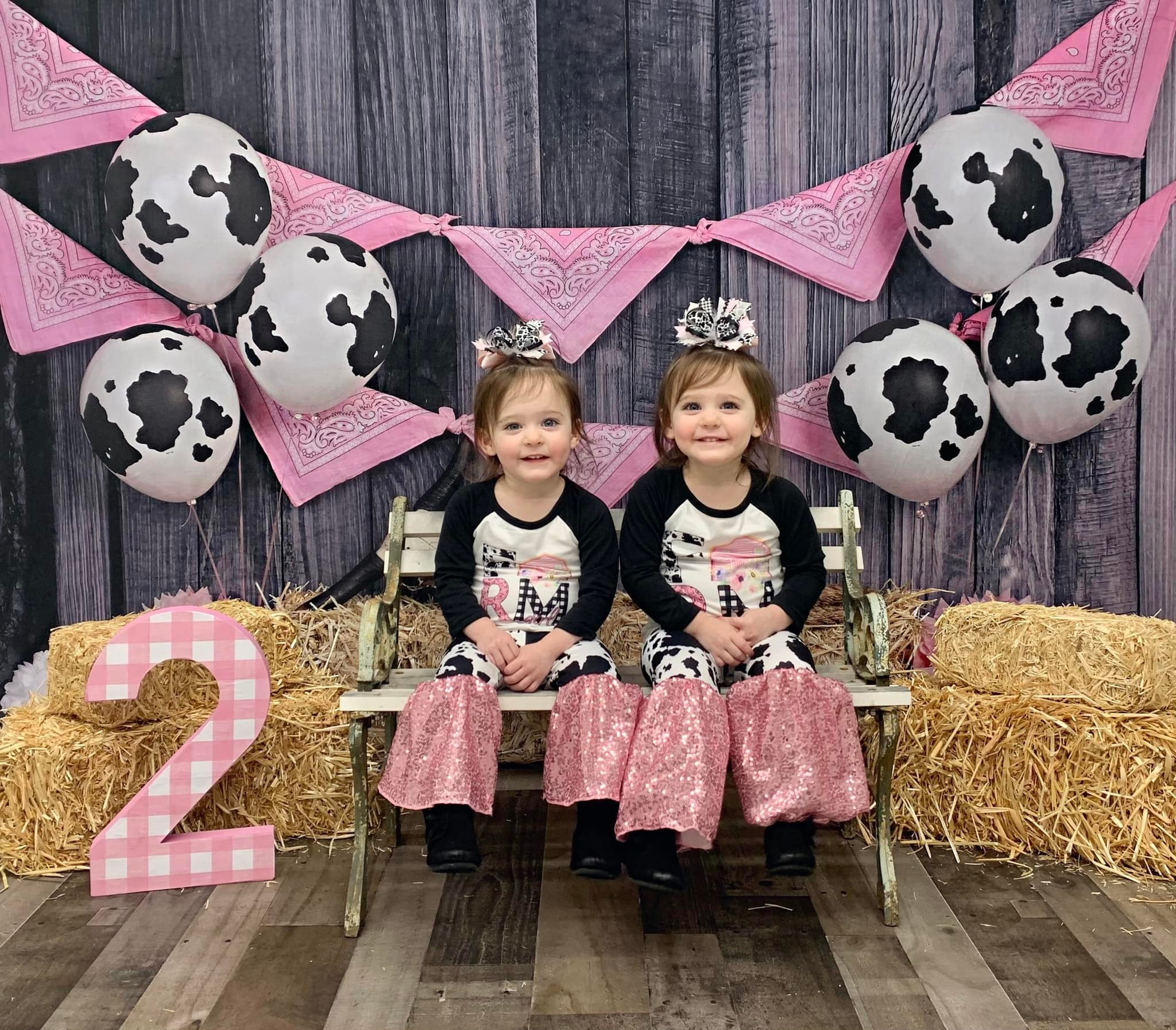 Kate Autumn Cowgirl Pink Decorations Backdrop - Kate Backdrop AU