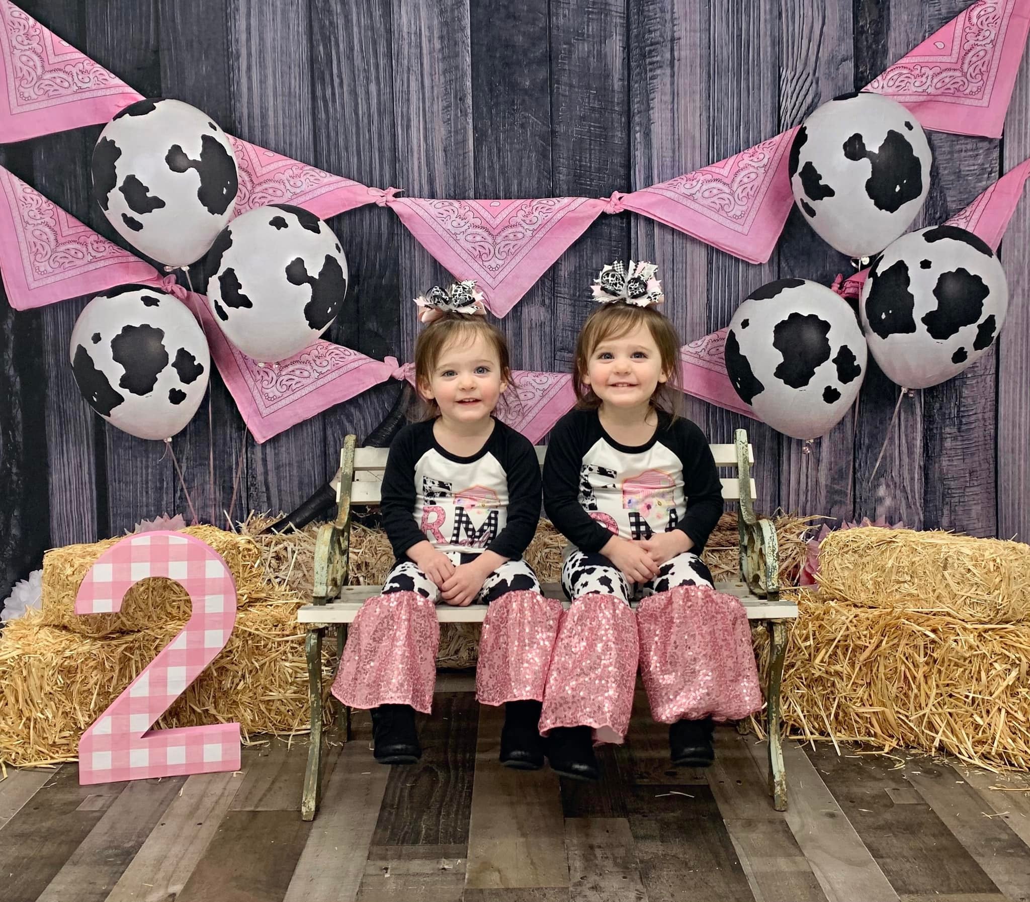 Kate Autumn Cowgirl Pink Decorations Backdrop