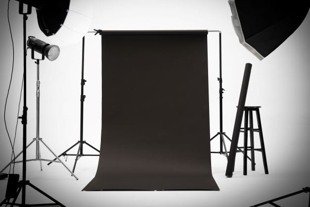 Kate Black Seamless Paper Backdrop for Photography 4.4x32ft(1.35x10m)